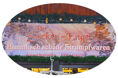 Logo von Der Sockenengel. Himmlisch schöne Strumpfwaren